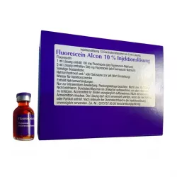 Флюоресцит Fluorescein Alcon 10% (Флуоресцеин натрия) р-р для ин. 100мг/мл 5мл №1