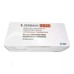 Зербакса порошок для приготовления инъек. р-ра 1000мг+500мг №10