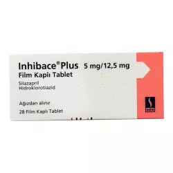 Инхибейс ПЛЮС (Inhibace Plus) 5мг/12,5мг таб. №28